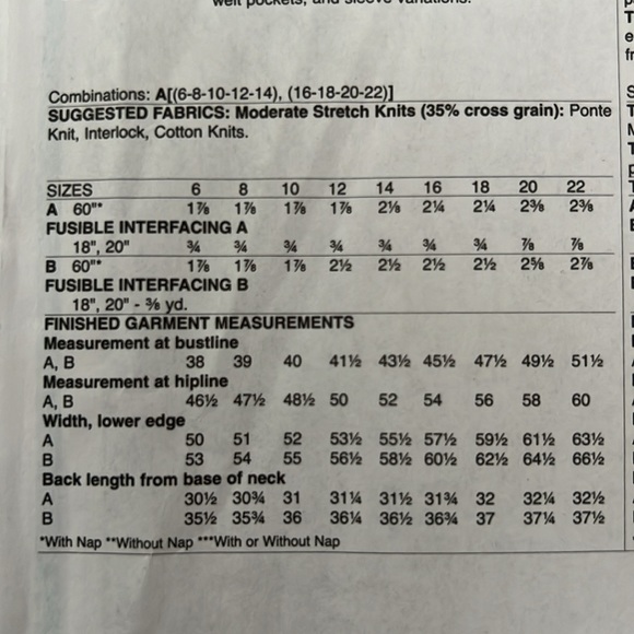 McCall Sewing Pattern - Top M7871 - Picture 3 of 8